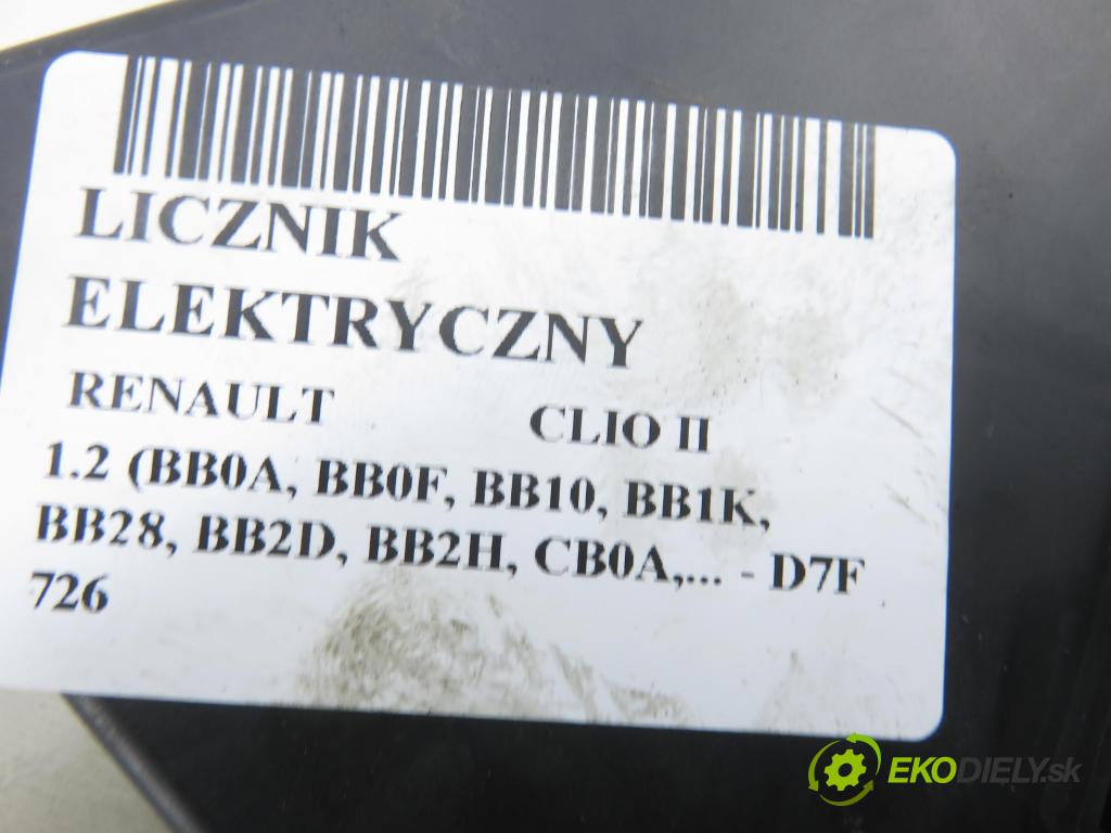 RENAULT CLIO II (BB_, CB_) HB 2001 43,00 1.2 8V 58 - D7F 726 1149,00 prístrojovka elektrický P8200054416