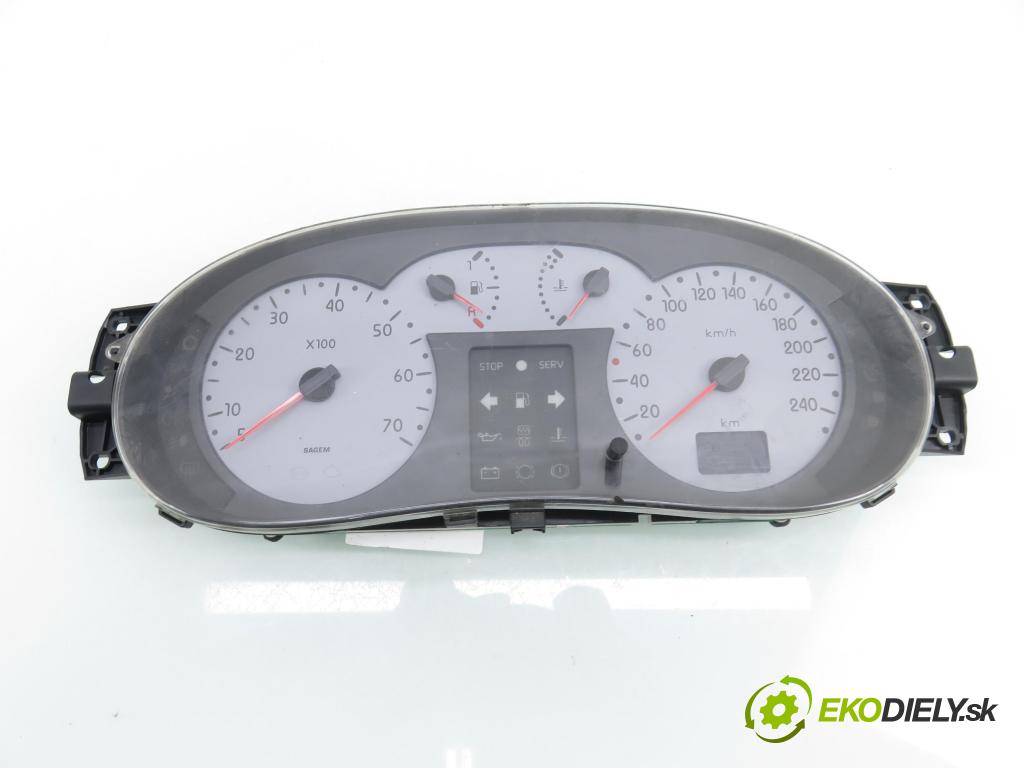 RENAULT CLIO II (BB_, CB_) HB 2001 43,00 1.2 8V 58 - D7F 726 1149,00 Prístrojovka elektrický P8200054416