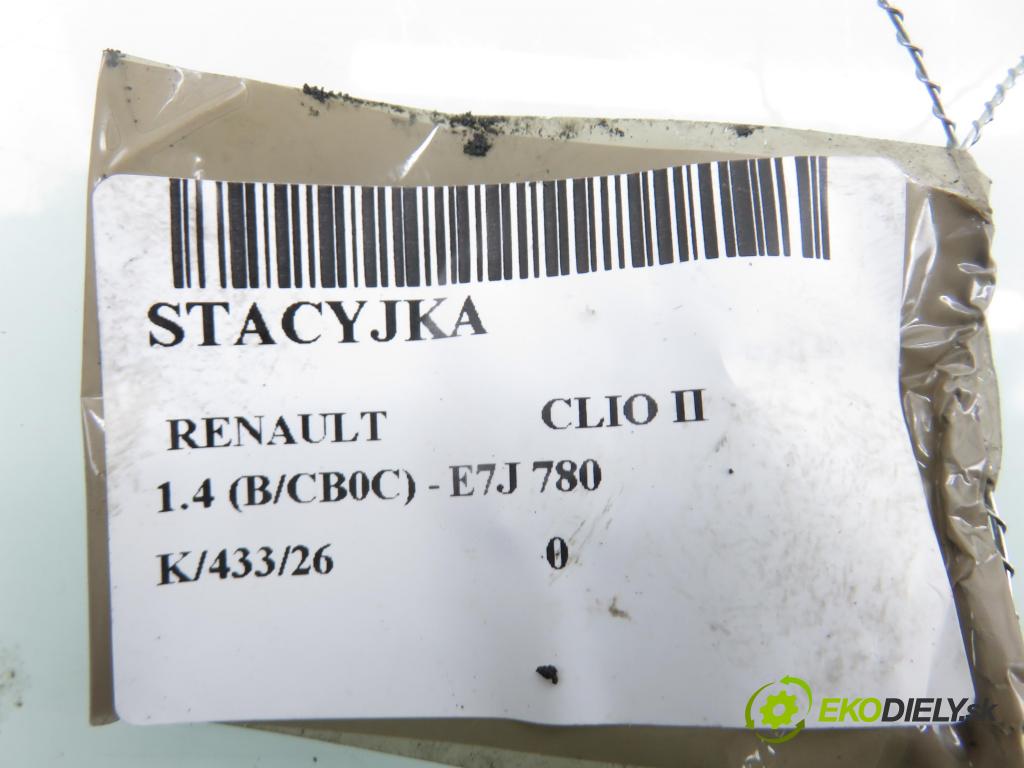RENAULT CLIO II (BB_, CB_) HB 2000 70,00 1.4 16V 95 - K4J 712 1390,00 spinačka  (Spínacia skrinka)