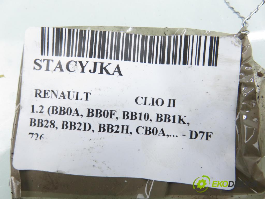 RENAULT CLIO II (BB_, CB_) HB 2001 43,00 1.2 8V 58 - D7F 726 1149,00 spinačka  (Spínacia skrinka)