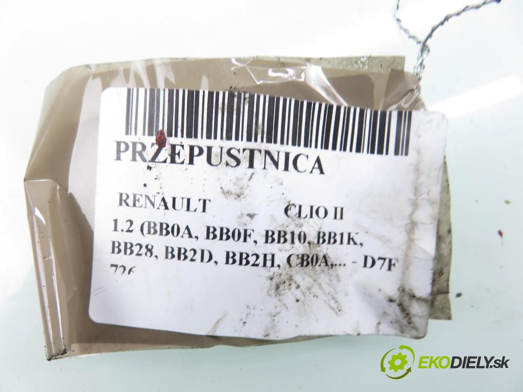 RENAULT CLIO II (BB_, CB_) HB 2001 43,00 1.2 8V 58 - D7F 726 1149,00 škrtíci klapka H873633 (Škrticí klapka)