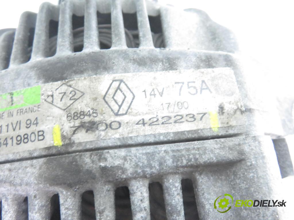 RENAULT CLIO II (BB_, CB_) HB 2000 70,00 1.4 16V 95 - K4J 712 1390,00 Alternátor 7700422237 (Alternátor)