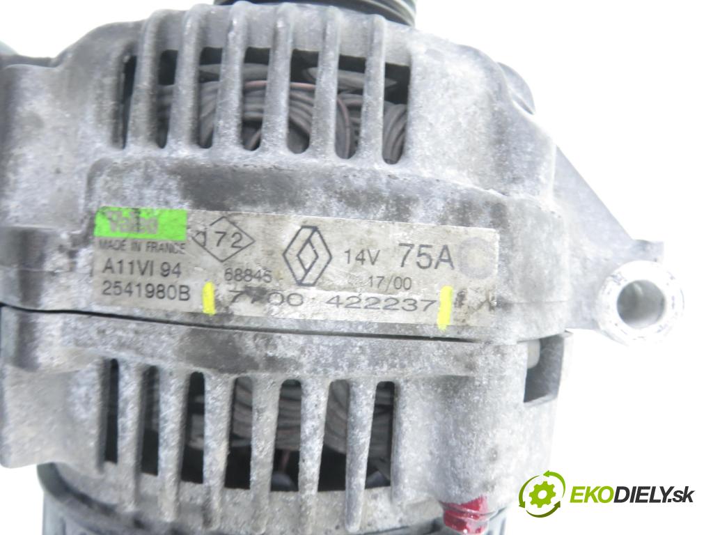 RENAULT CLIO II (BB_, CB_) HB 2000 70,00 1.4 16V 95 - K4J 712 1390,00 Alternátor 7700422237 (Alternátor)