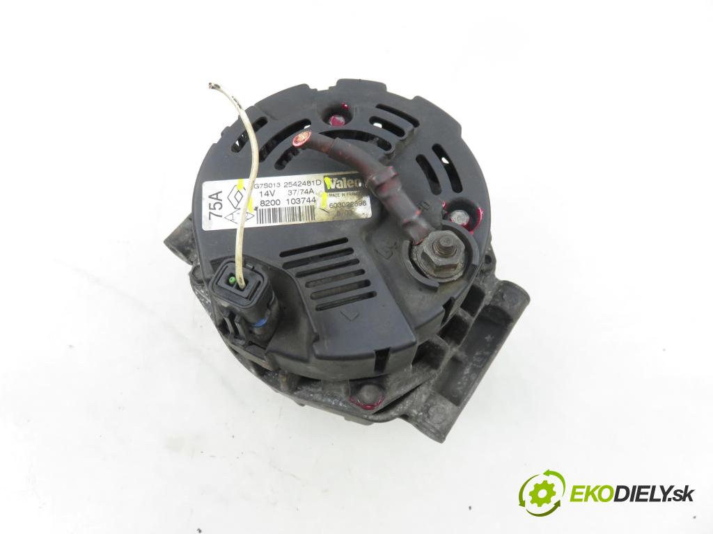 RENAULT THALIA I (LB0/1/2_) SEDAN 2001 0,00 1.4 16V - K4J 712 1390,00 Alternátor 8200103744 ; 2542481D ; SG7S013 (Alternátor)