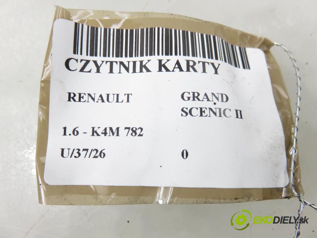RENAULT GRAND SCENIC II (JM0/1_) VAN 2005 83,00 1.6 - K4M 782 1598,00 CZYTNIK KARTY: S118539002B ; 8200125077