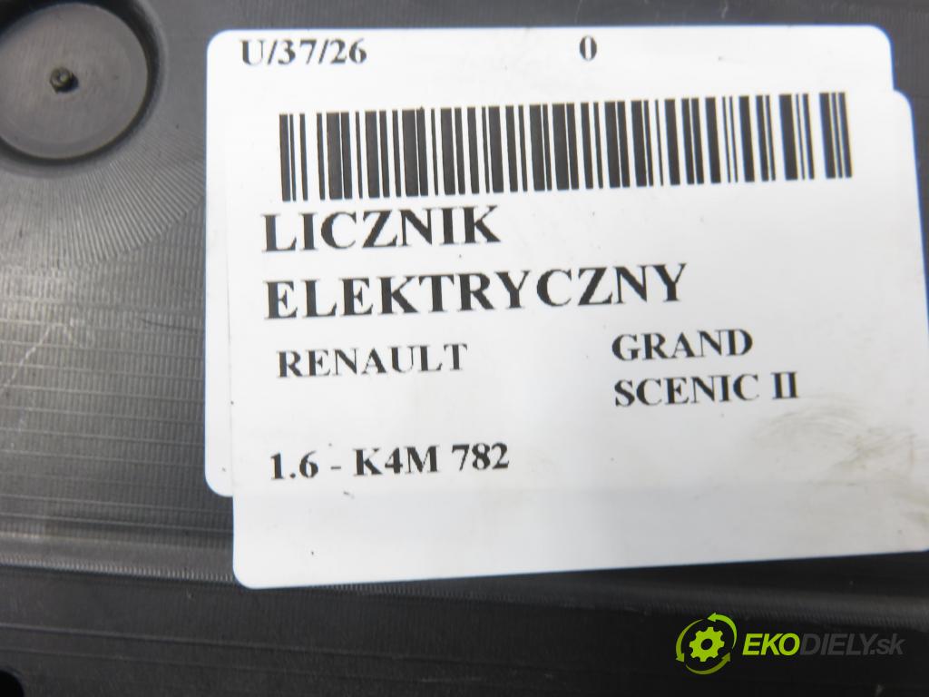 RENAULT GRAND SCENIC II (JM0/1_) VAN 2005 83,00 1.6 - K4M 782 1598,00 prístrojovka elektrický P8200451505A