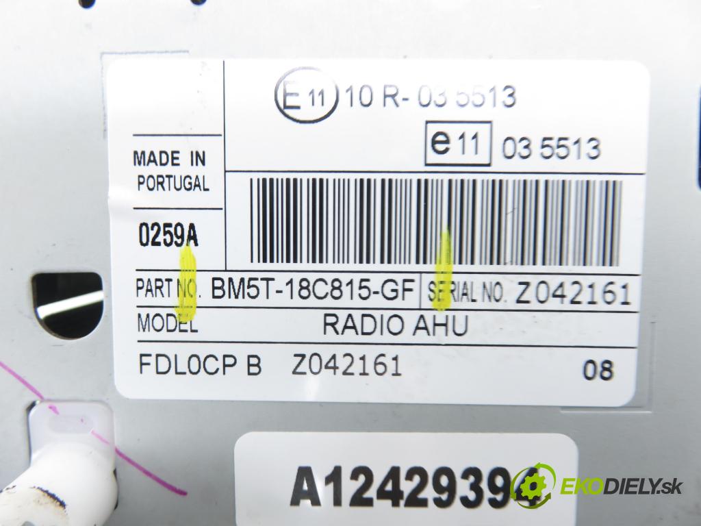 FORD FOCUS III Turnier KOMBI 2012 85,00 1.6 TDCi - T1DB 1560,00 RADIO CD BM5T18C815GF