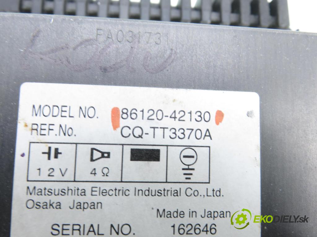 TOYOTA AVENSIS VERSO (_M2_) MINIVAN 2004 85,00 2.0 D (CLM20_) - 1CD-FTV 1995,00 RADIO CD 8612042130