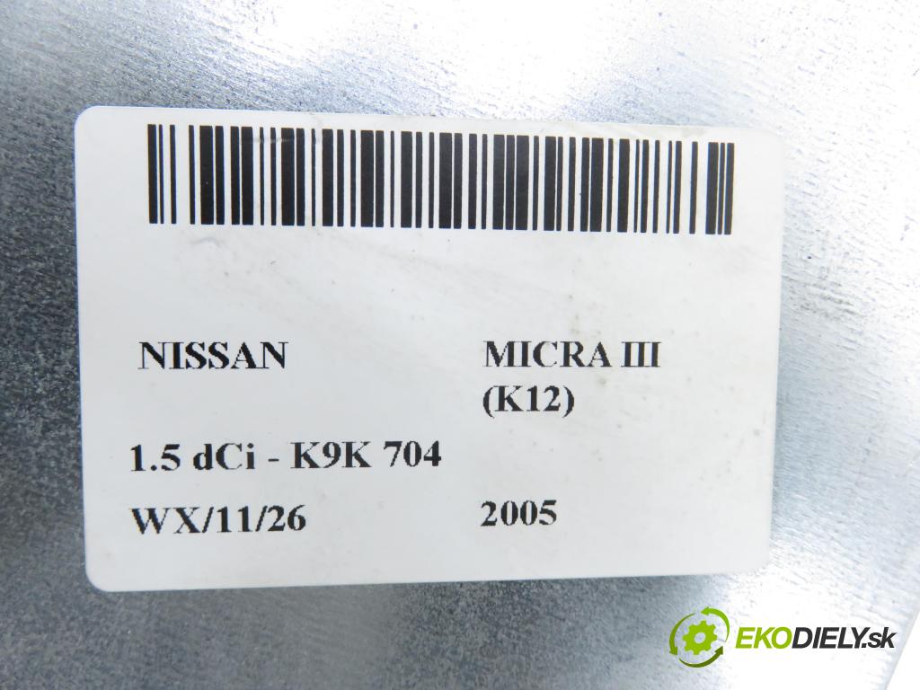 NISSAN MICRA III (K12) HB 2005 48,00 1.5 dCi 65 1461,00 RADIO CD 7645384318