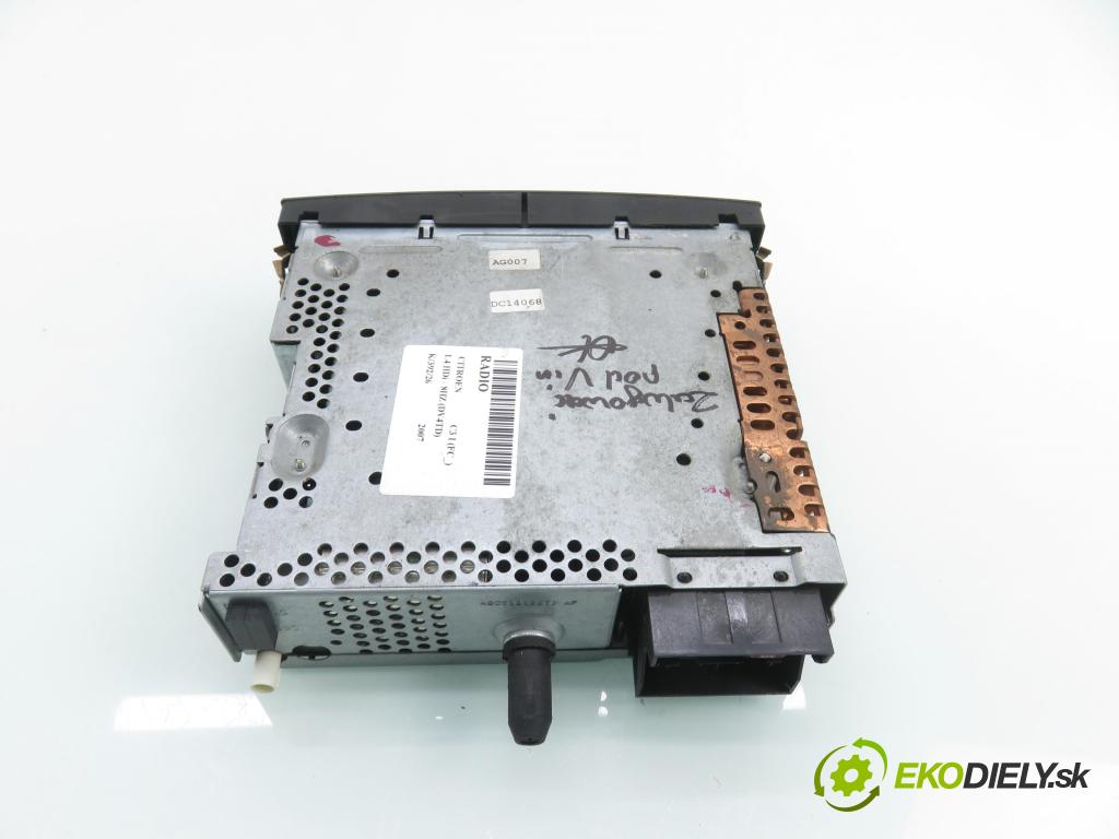 CITROEN C3 I (FC_) HB 2007 50,00 1.4 HDi - 8HZ (DV4TD) 1398,00 RADIO CD 96643697XT