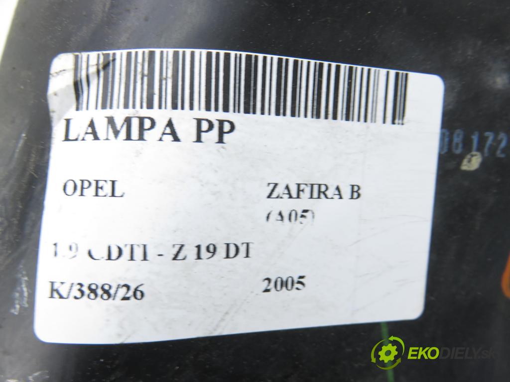 OPEL ZAFIRA B (A05) MINIVAN 2005 88,00 1.9 CDTI 8V 120 - Z 19 DT 1910,00 Svetlo PP