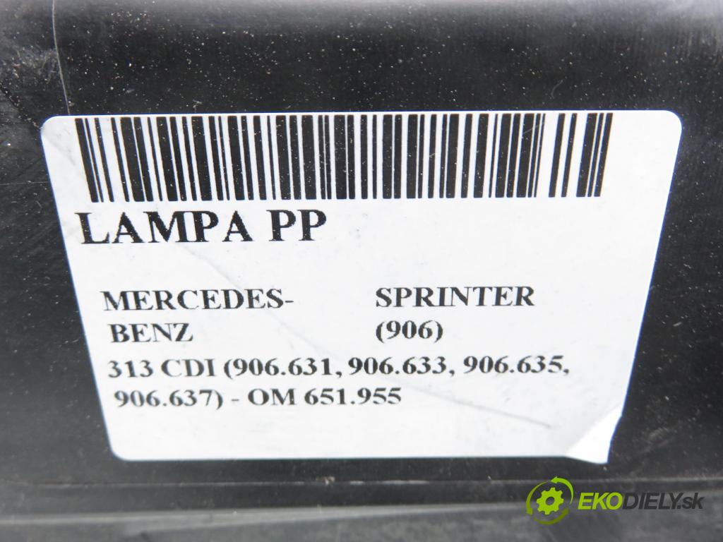 MERCEDES-BENZ SPRINTER 3,5-t Skrzynia (906) FURGON 2011 95,00 313 CDI (906.631, 906.633, 906.635, 906.637) - OM  2143,00 světlo PP 
