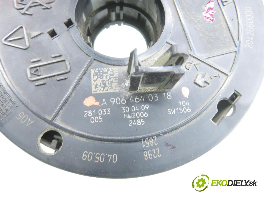 MERCEDES-BENZ SPRINTER 3,5-t Skrzynia (906) FURGON 2007 80,00 311 CDI (906.631, 906.633, 906.635, 906.637) - OM 2148,00 PÁSKA: air BAG 9064640318