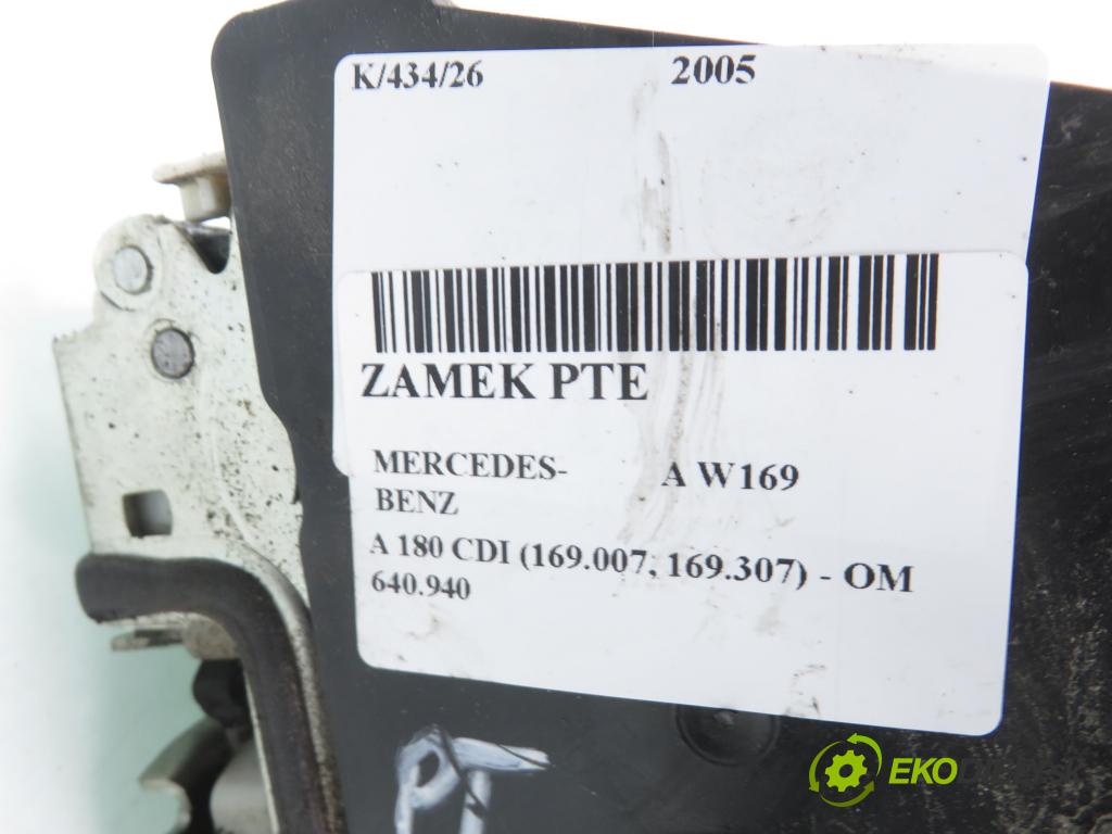 MERCEDES-BENZ KLASA A (W169) HB 2005 80,00 2.0 CDI 109 - OM 640.940 1991,00 zámok PTE 1697302235