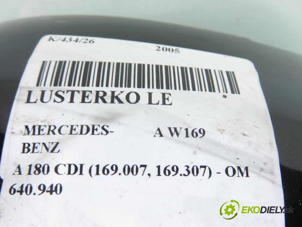 MERCEDES-BENZ KLASA A (W169) HB 2005 80,00 2.0 CDI 109 - OM 640.940 1991,00 Spätné zrkadlo LE 