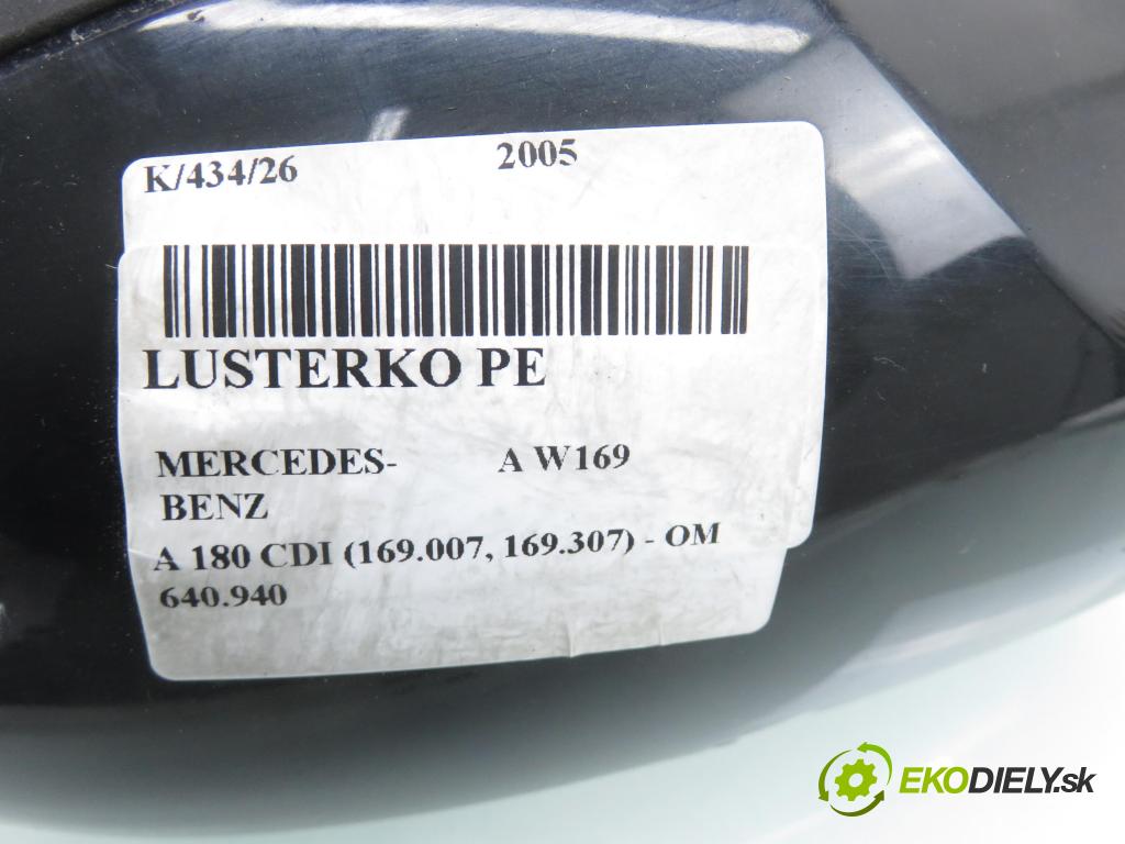 MERCEDES-BENZ KLASA A (W169) HB 2005 80,00 2.0 CDI 109 - OM 640.940 1991,00 Spätné zrkadlo