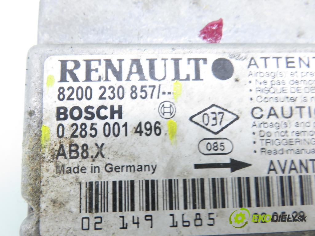 RENAULT CLIO II (BB_, CB_) HB 2004 74,00 1.5 dCi - K9K 712 1461,00 MODUL air BAG 8200230857 ; 0285001496