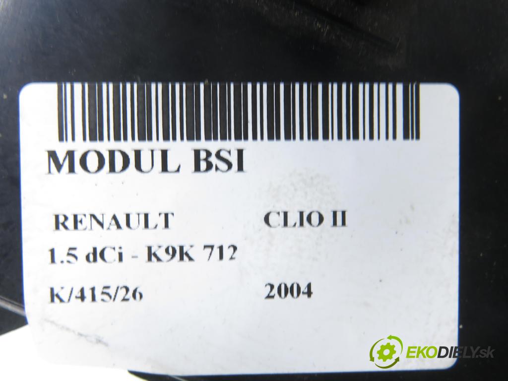RENAULT CLIO II (BB_, CB_) HB 2004 74,00 1.5 dCi - K9K 712 1461,00 MODUL UCH-2 8200207134A ; P8200207134A