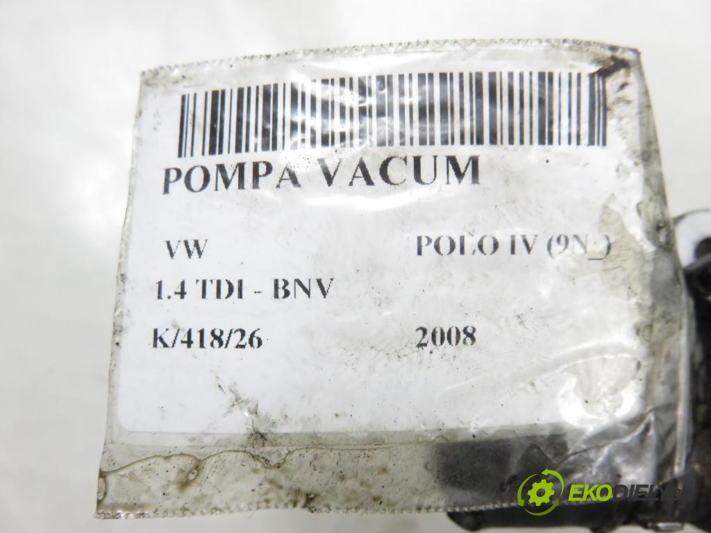 VW POLO (9N_) HB 2008 59,00 1.4 TDI - BNV 1422,00 Pumpa vákuová 038145209N