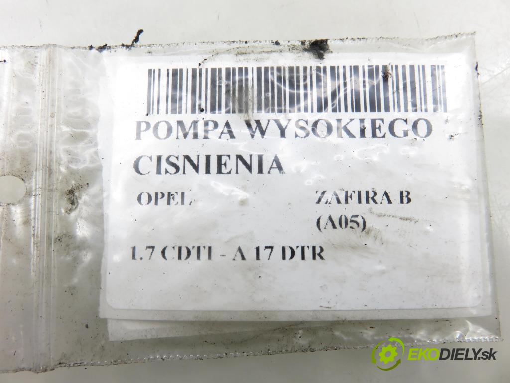 OPEL ZAFIRA B (A05) MINIVAN 2008 92,00 1.7 CDTI - A 17 DTR 1686,00 Pumpa vysokého tlaku 8973762691 ; HU2940000501