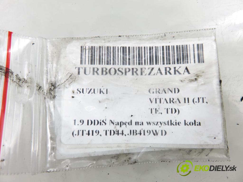 SUZUKI GRAND VITARA II (JT, TE, TD) SUV 2006 95,00 1.9 DDiS 129 4x4 - F9Q 264 1870,00 Turbodúchadlo 8200412717 (Turbodúchadlo (kompletné))