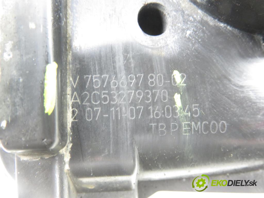 PEUGEOT 207 SW (WK_) KOMBI 2008 88,00 1.6 16V - 5FW (EP6) 1598,00 Škrtiaca klapka V757669780 ; A2C53279370 (Škrtiaca klapka)