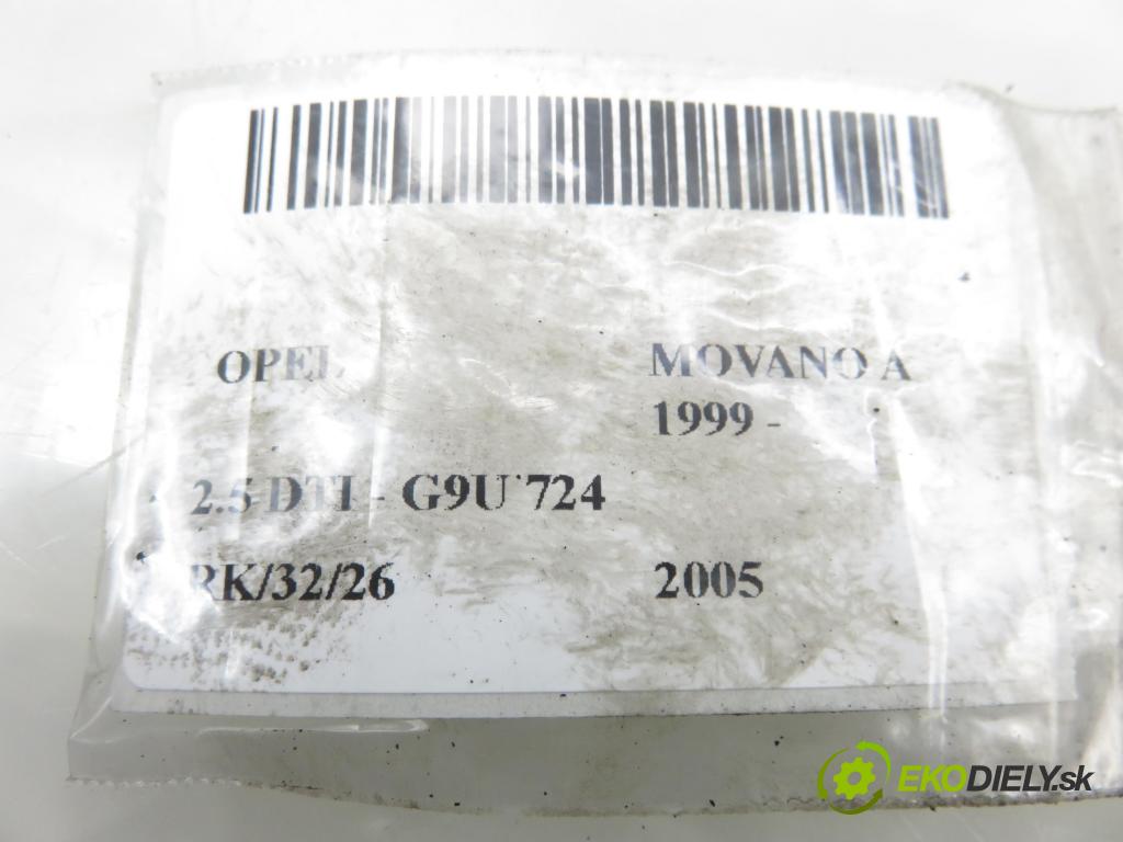 OPEL MOVANO Furgon (X70) FURGON 2005 84,00 2.5 DTI - G9U 724 2464,00 rúrky VSTREKOVAČE: 
