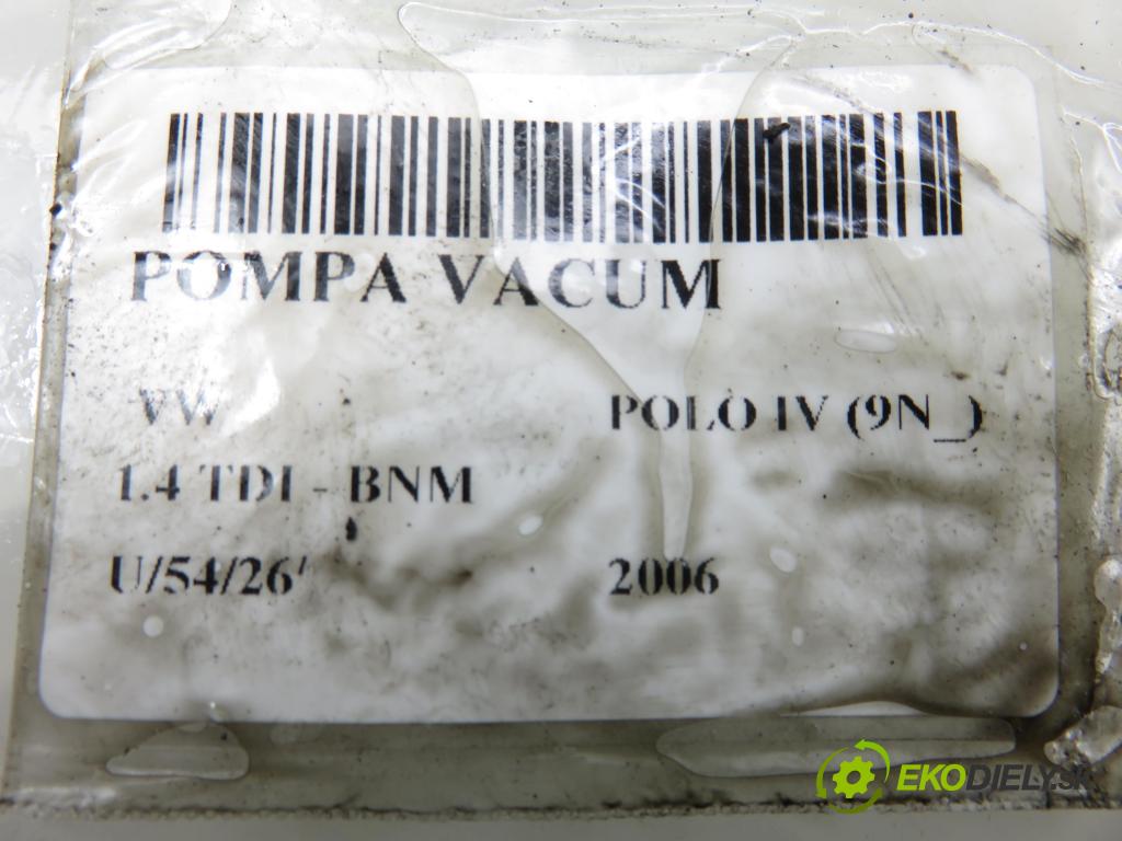 VW POLO (9N_) HB 2006 51,00 1.4 TDI - BNM 1422,00 Pumpa vákuová 038145209C