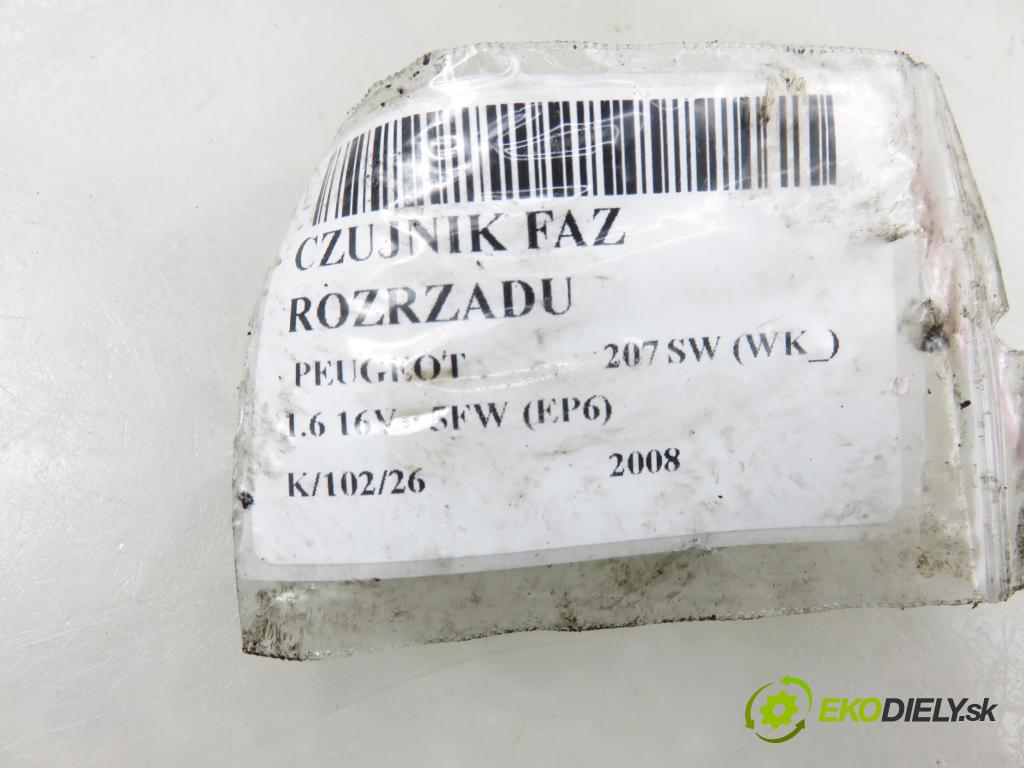 PEUGEOT 207 SW (WK_) KOMBI 2008 88,00 1.6 16V - 5FW (EP6) 1598,00 Snímač časovania Vačkový hriadeľ: A2C53112944 ; V753390580 ; V75339058008