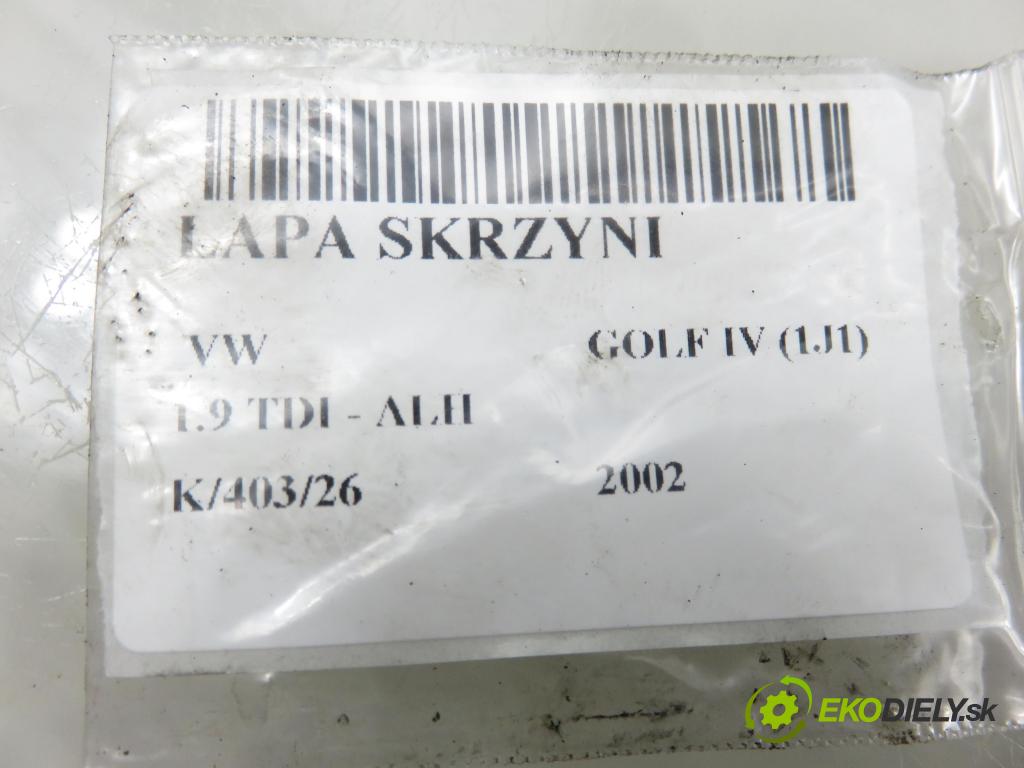 VW GOLF IV (1J1) HB 2002 66,00 1.9 TDI 90 - ALH 1896,00 uchycení převodovky 1J0199117P