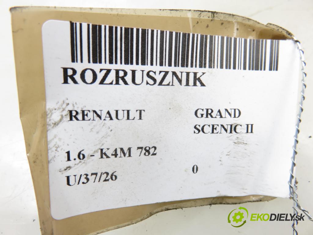 RENAULT GRAND SCENIC II (JM0/1_) VAN 2005 83,00 1.6 - K4M 782 1598,00 Štartér 8200266777B ; TS10E3 (Štartér)