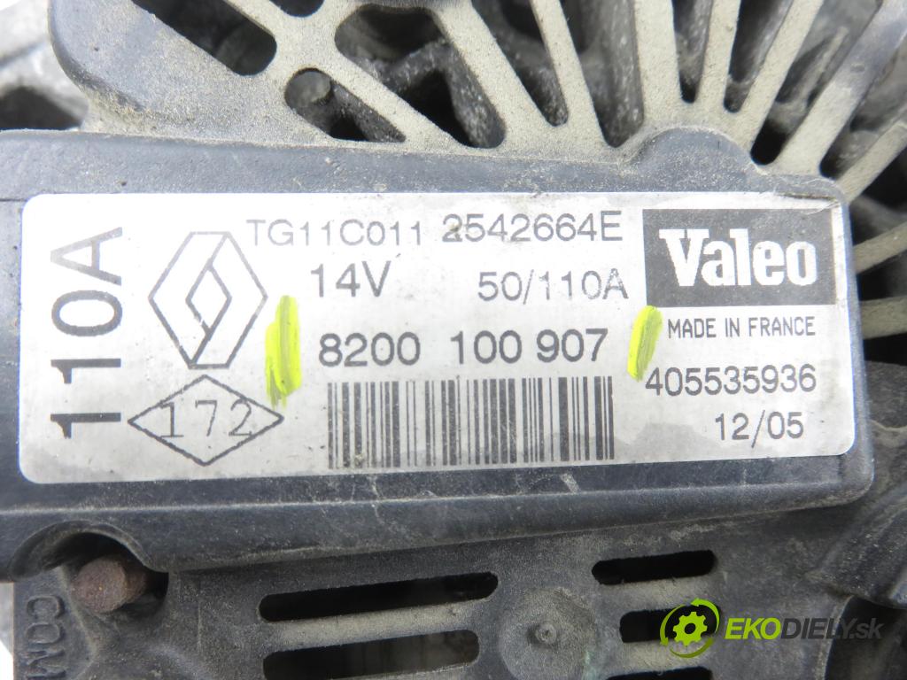 RENAULT GRAND SCENIC II (JM0/1_) VAN 2005 83,00 1.6 - K4M 782 1598,00 Alternátor 8200100907 (Alternátor)