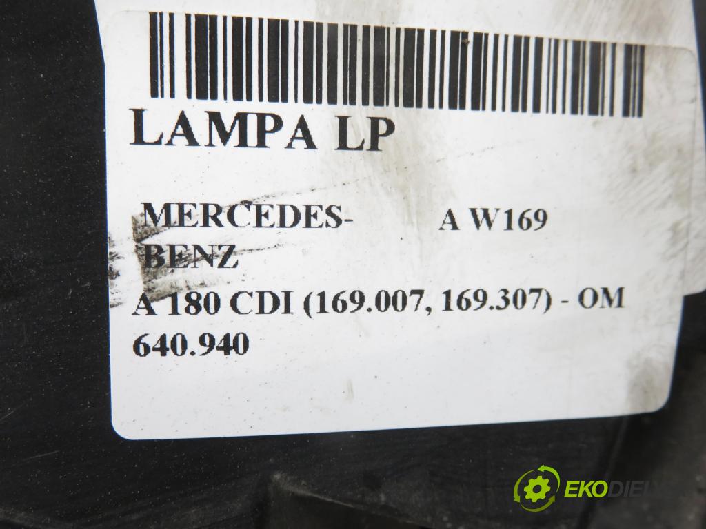 MERCEDES-BENZ KLASA A (W169) HB 2005 80,00 2.0 CDI 109 - OM 640.940 1991,00 světlo LP 0301197201 ; A1698200161