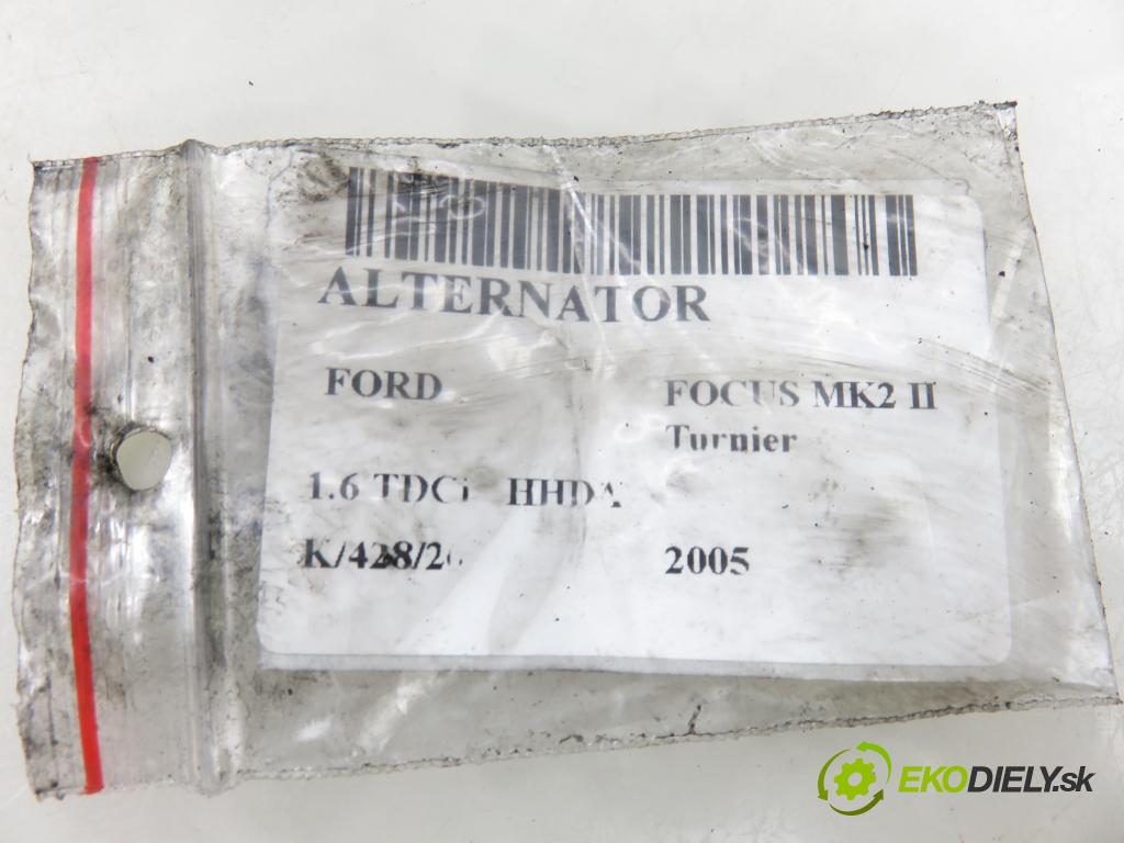 FORD FOCUS II Turnier (DA_, FFS, DS) KOMBI 2005 66,00 1.6 TDCI 90 1560,00 Alternátor  (Alternátor)