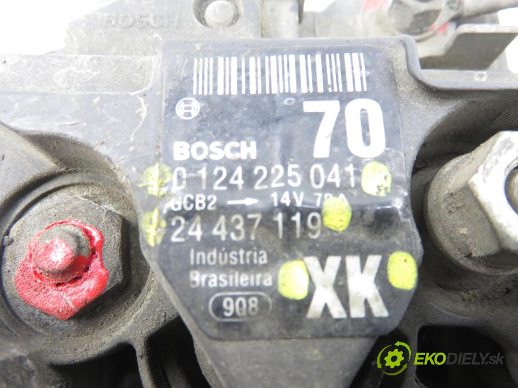 OPEL CORSA C (X01) HB 2004 59,00 1.2 16V Twinport 80 - Z 12 XEP 1229,00 Alternátor 24437119XK ; 0124225041 (Alternátor)