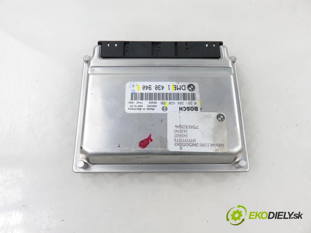 BMW 3 (E46) SEDAN 1999 77,00 316 i 105 - M43 B19 (194E1) 1895,00 řídící jednotka motora 1430940 ; 0261204420