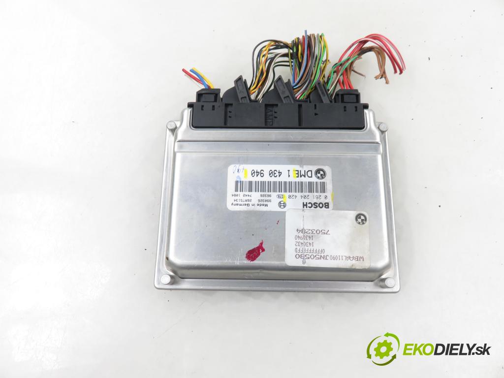 BMW 3 (E46) SEDAN 1999 77,00 316 i 105 - M43 B19 (194E1) 1895,00 Riadiaca jednotka Motor 1430940 ; 0261204420