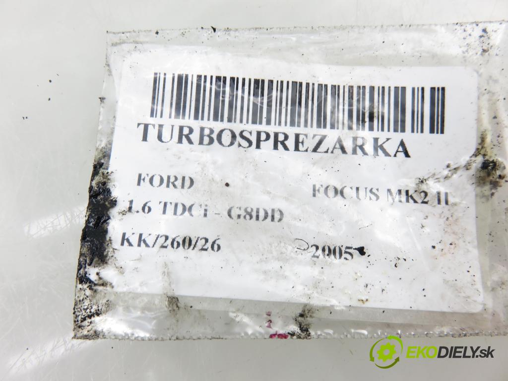 FORD FOCUS II (DA_, HCP) HB 2005 80,00 1.6 TDCi - G8DD 1560,00 RYCHLONABÍJEČKA: 9657248680 (Kompletní turbodmychadlo)