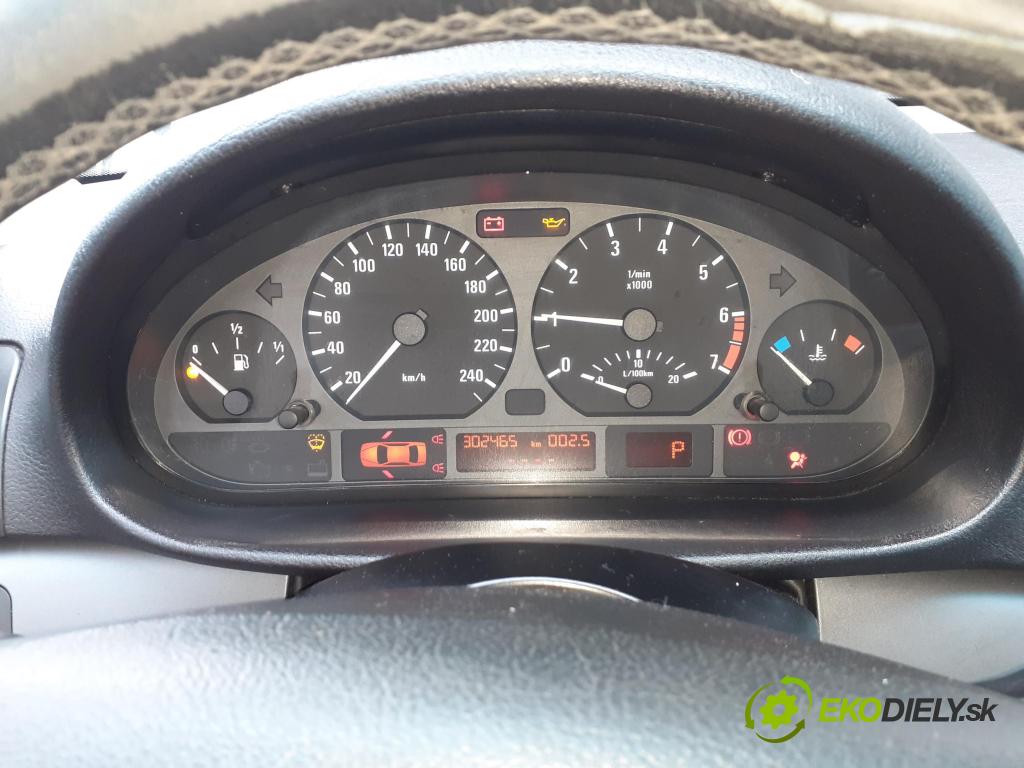 BMW 3 (E46) SEDAN 1999 77,00 316 i 105 - M43 B19 (194E1) 1895,00 Prístrojovka elektrický 6901922 ; 0263606217