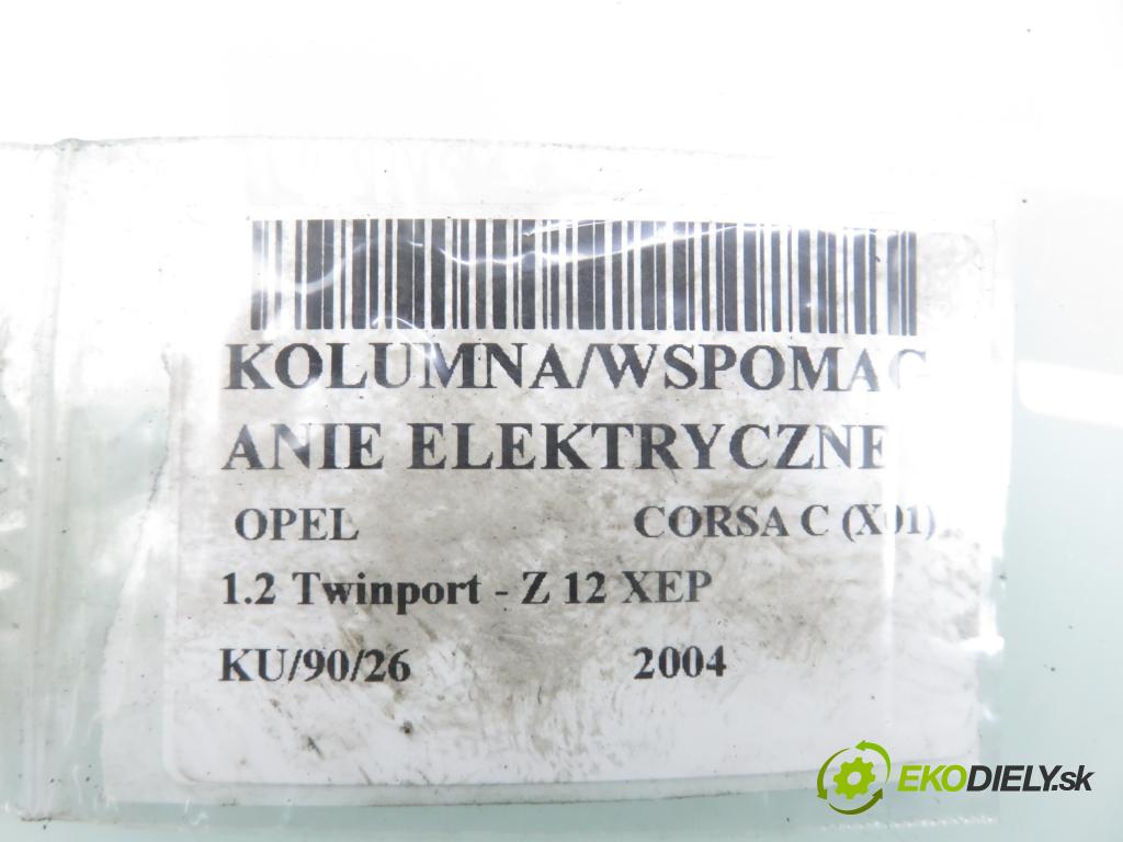 OPEL CORSA C (X01) HB 2004 59,00 1.2 16V Twinport 80 - Z 12 XEP 1229,00 serv/podporovanie elektrické 13136675 ; 13136672 ; Q1T17775MZZ