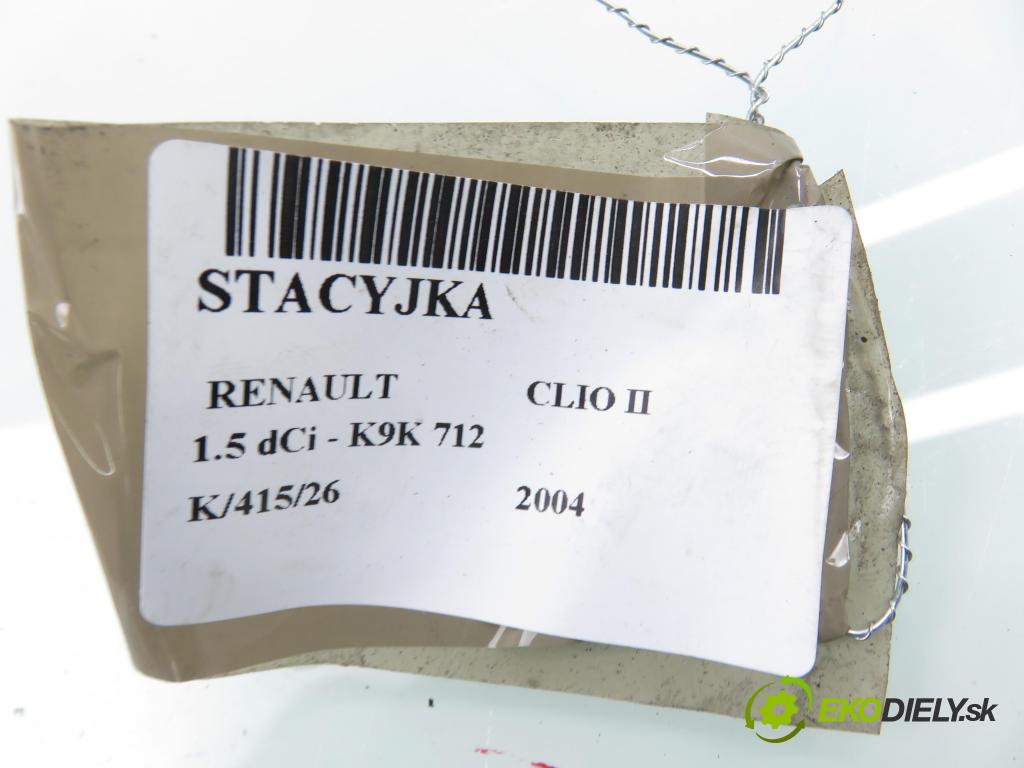 RENAULT CLIO II (BB_, CB_) HB 2004 74,00 1.5 dCi - K9K 712 1461,00 spinačka  (Spínacia skrinka)