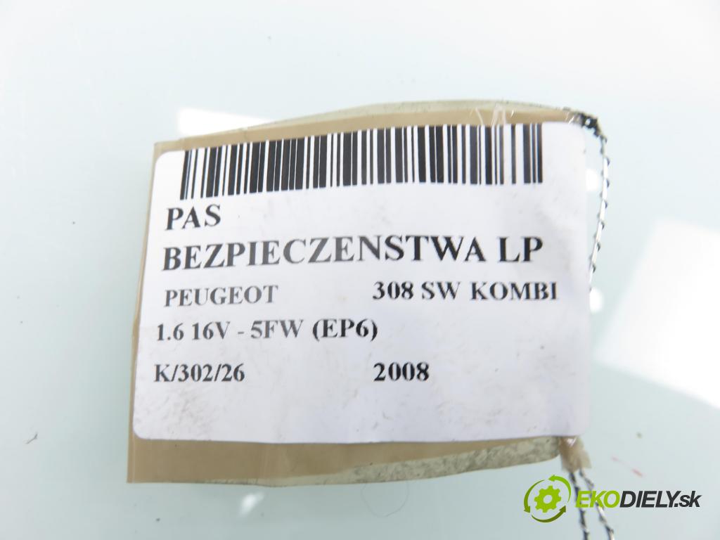 PEUGEOT 308 SW KOMBI 2008 88,00 1.6 16V - 5FW (EP6) 1598,00 Držiak bezpečnostný LP 96568574XX