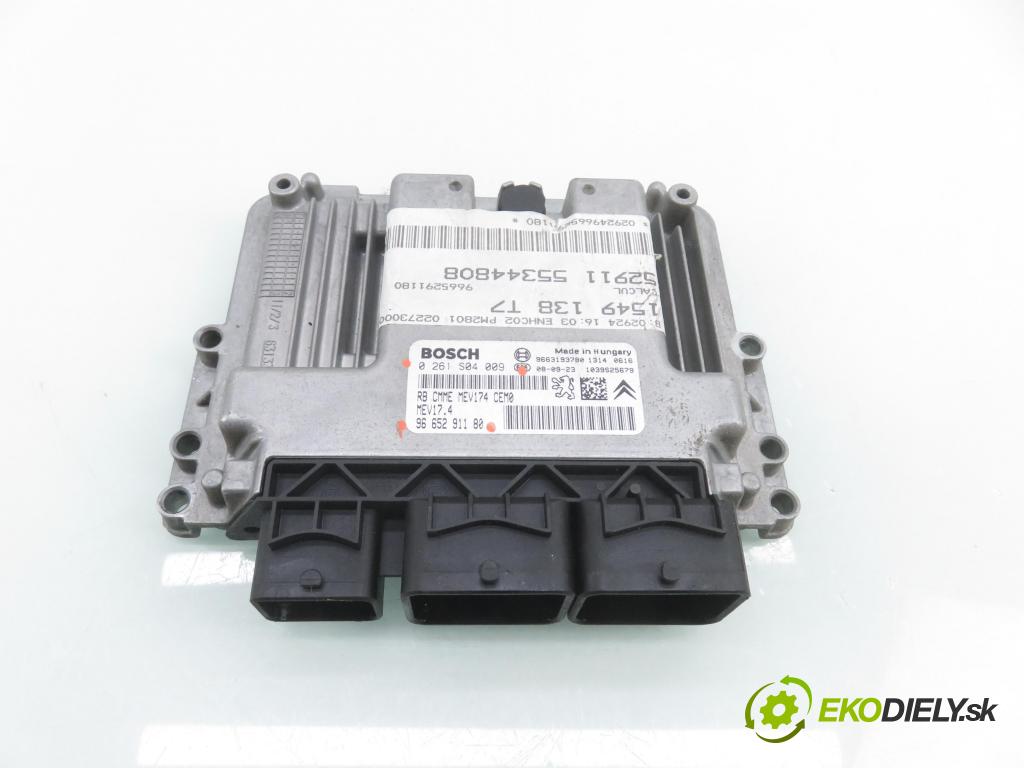 PEUGEOT 308 SW KOMBI 2008 88,00 1.6 16V - 5FW (EP6) 1598,00 řídící jednotka motora 0261S04009 ; 9665291180