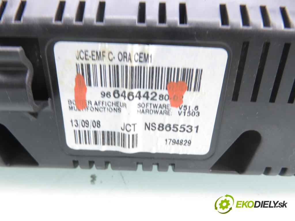 PEUGEOT 308 SW KOMBI 2008 88,00 1.6 16V - 5FW (EP6) 1598,00 ZOBRAZIT: 9664644280