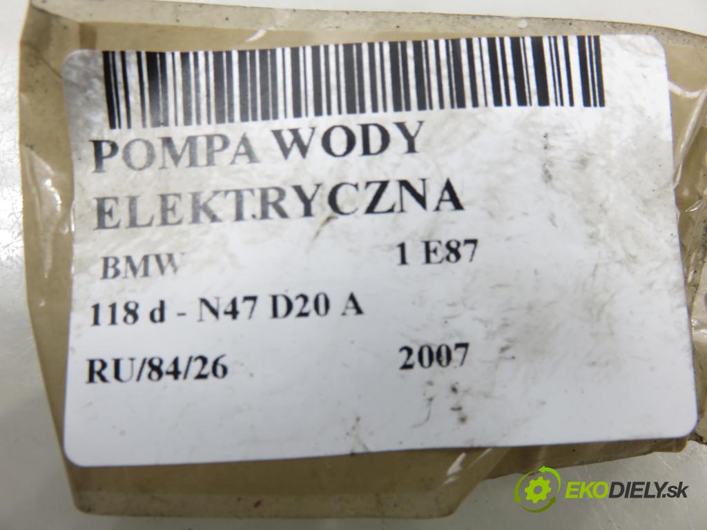 BMW 1 (E87) HB 2007 0,00 118 d - N47 D20 A 1995,00 pumpa vody elektrická 6928246 ; 0392020097