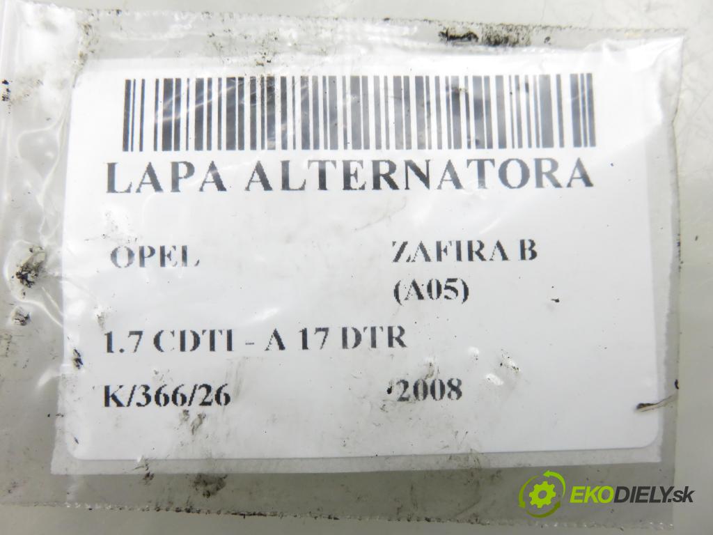 OPEL ZAFIRA B (A05) MINIVAN 2008 92,00 1.7 CDTI - A 17 DTR 1686,00 uchycení alternátora 898005563