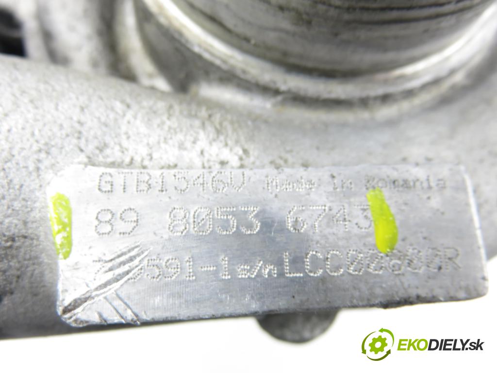 OPEL ZAFIRA B (A05) MINIVAN 2008 92,00 1.7 CDTI - A 17 DTR 1686,00 Turbodúchadlo 8980536743 (Turbodúchadlo (kompletné))