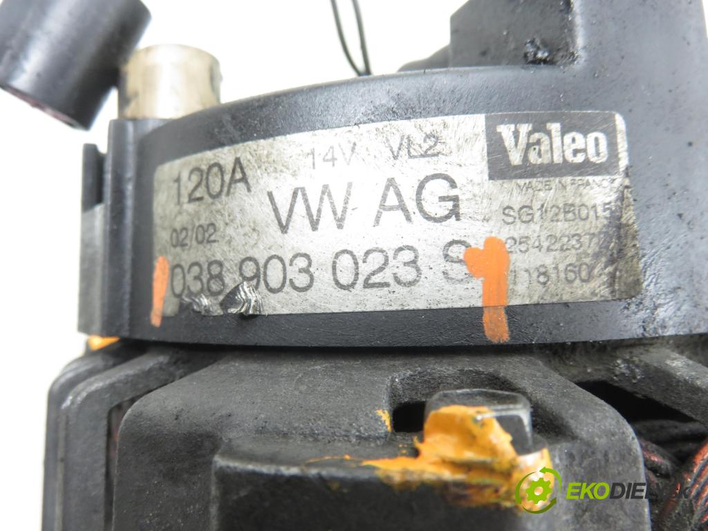 SKODA OCTAVIA I Combi (1U5) KOMBI 2003 66,00 1.9 TDI 90 - ALH 1896,00 Alternátor 038903023S (Alternátor)