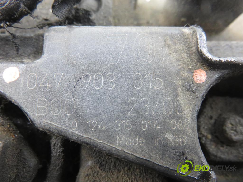 SKODA FABIA I (6Y2) HB 2002 44,00 1.4 MPi 60 - AZE 1397,00 Alternátor 047903015Q (Alternátor)