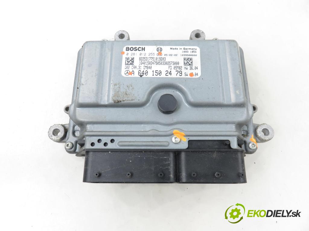 MERCEDES-BENZ KLASA A (W169) HB 2005 80,00 2.0 CDI 109 - OM 640.940 1991,00 řídící jednotka motora 0281012255 ; A6401502479